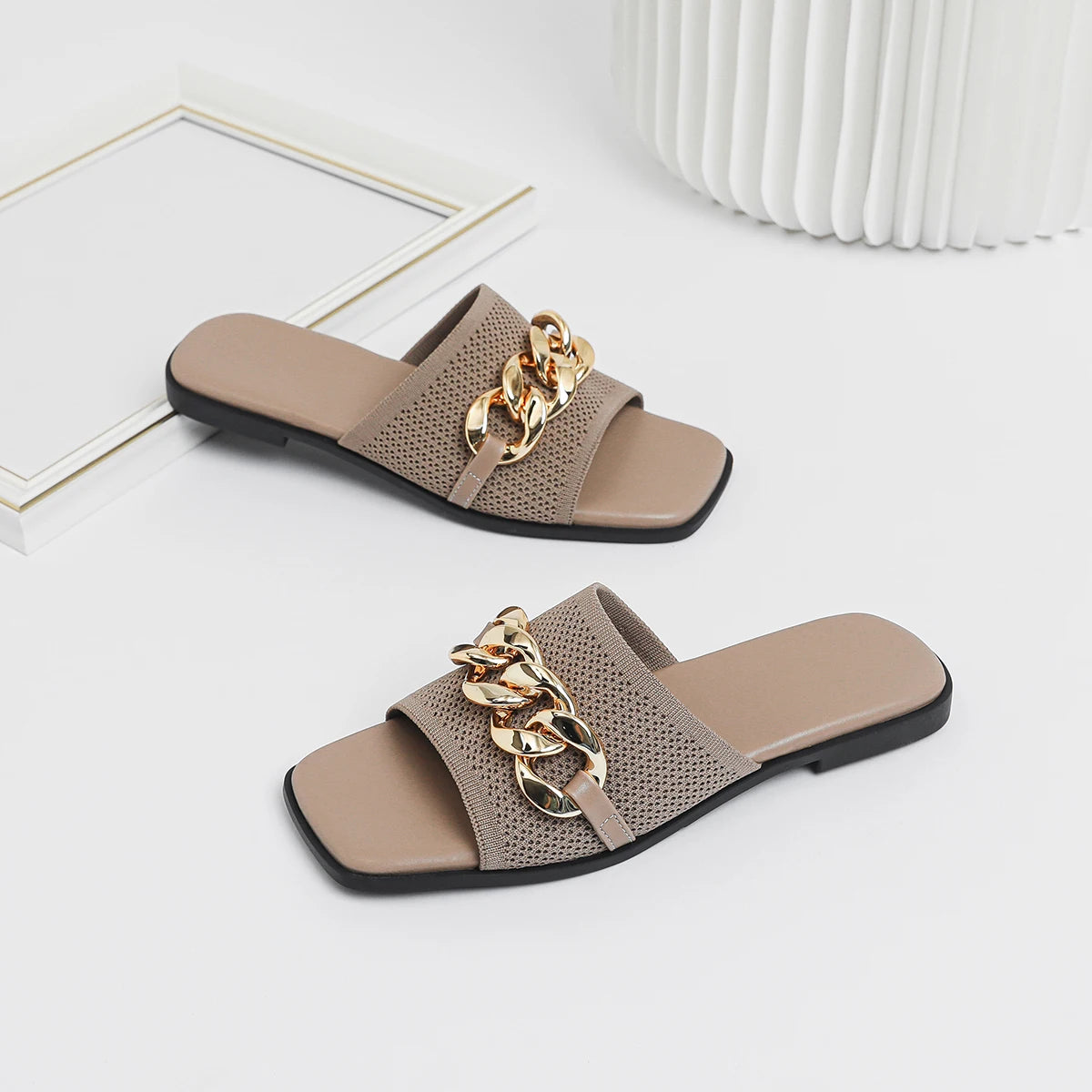 Anna Flat - Very Elegant and Comfortable Mule Sandals