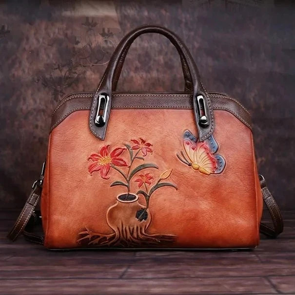 Mala Shell Mariana Vintage – Em Couro Genuíno Premium