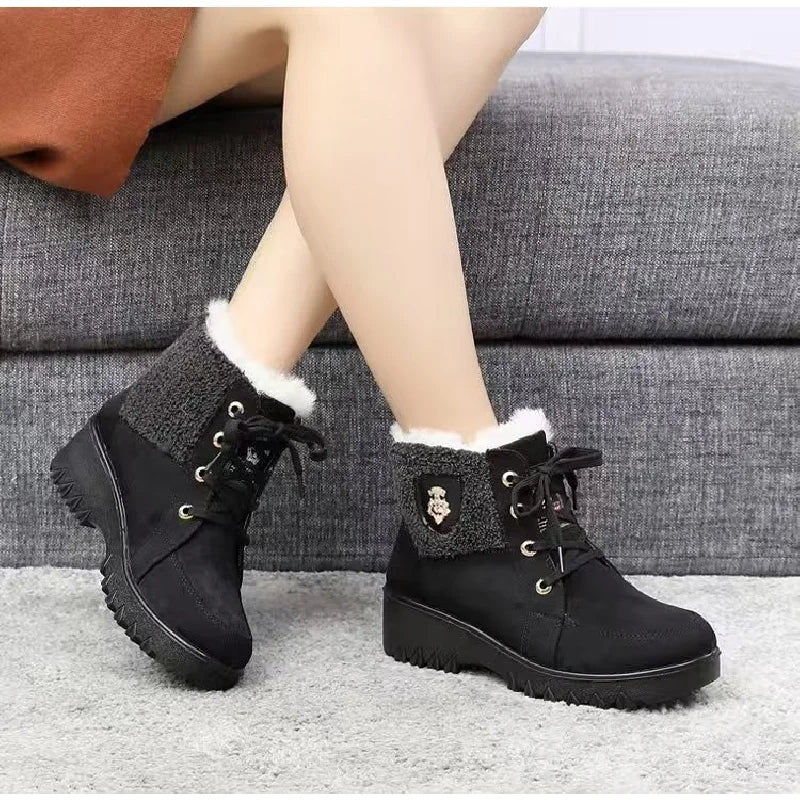 Terenne - Women's Retro Boots with Fleece Lining