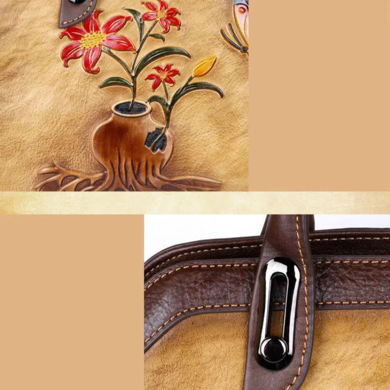 Mala Shell Mariana Vintage – Em Couro Genuíno Premium