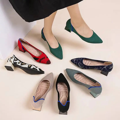Yulia - Very Elegant and Comfortable Block Heel Shoe