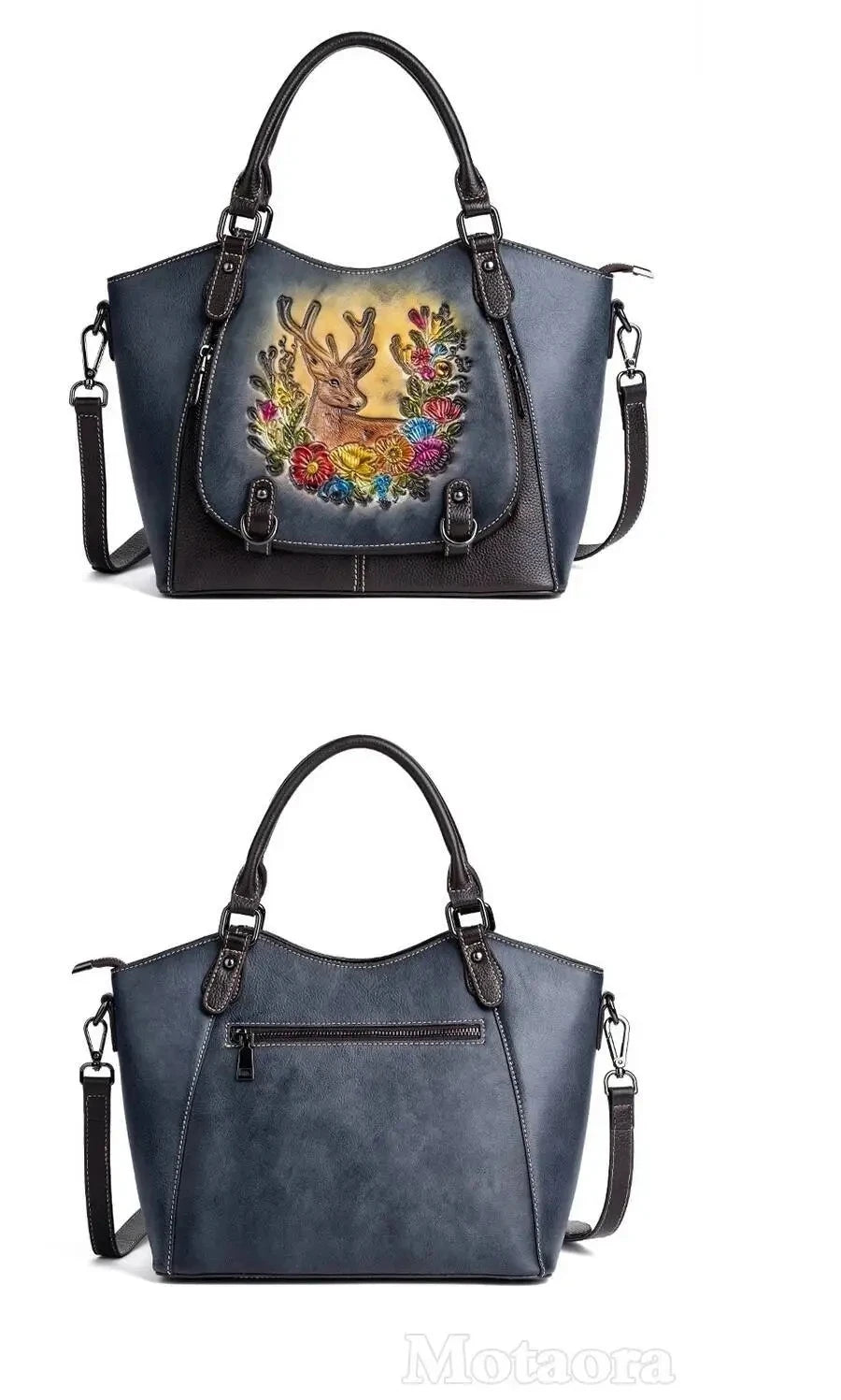 Mala Tote Vitória Vintage – Em Couro Genuíno Premium