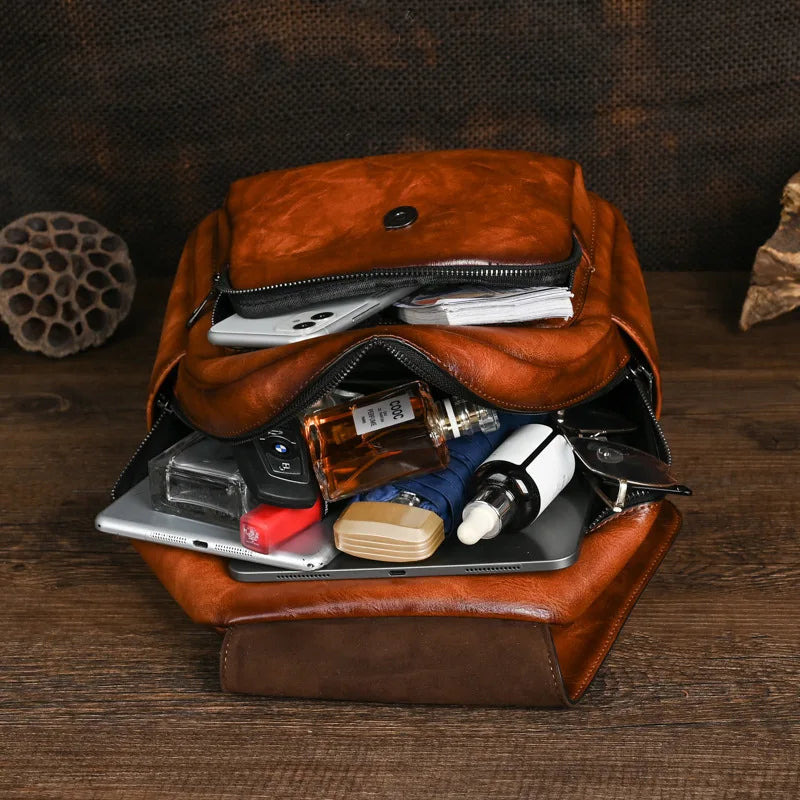 Mochila Geométrica Laura Vintage – Design Elegante de Alta Qualidade