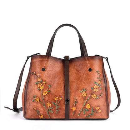 Mala Bucket Aurora Vintage – Em Couro Genuíno Premium