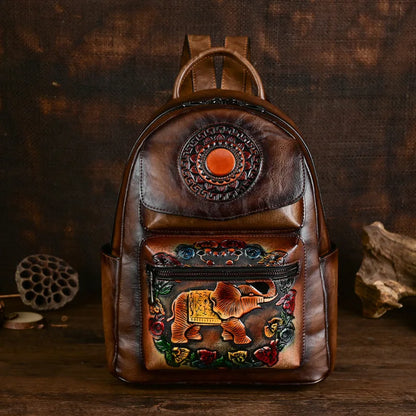 Mochila Elefante Maya Vintage – Design Antirroubo de Alta Qualidade