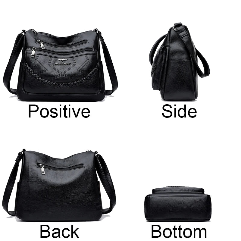 "Vera Soft" Bag - Luxurious Vegan Leather Women's Multi-Pocket Handbag