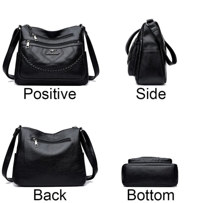 "Vera Soft" Bag - Luxurious Vegan Leather Women's Multi-Pocket Handbag