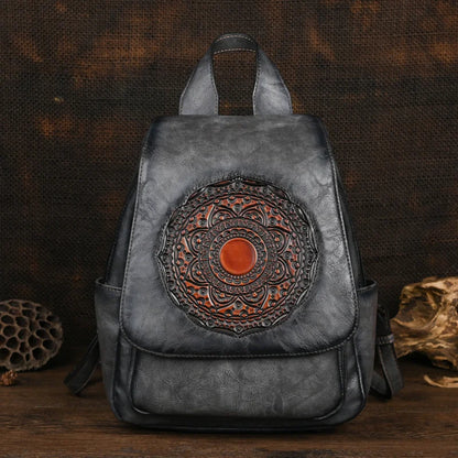 Mochila Geométrica Laura Vintage – Design Elegante de Alta Qualidade