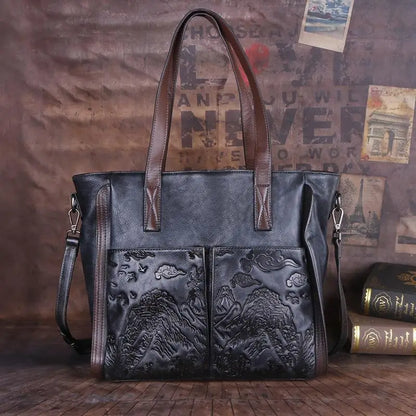 Mala Tote Victoria Vintage – Em Couro Genuíno Premium