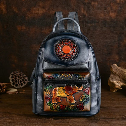 Mochila Elefante Maya Vintage – Design Antirroubo de Alta Qualidade