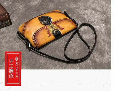 Mala Artística Sofia Vintage – Em Couro Genuíno Premium