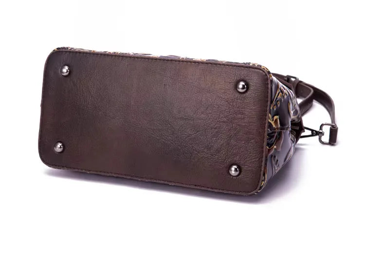 Mala Flap Aurora Vintage – Em Couro Genuíno Premium