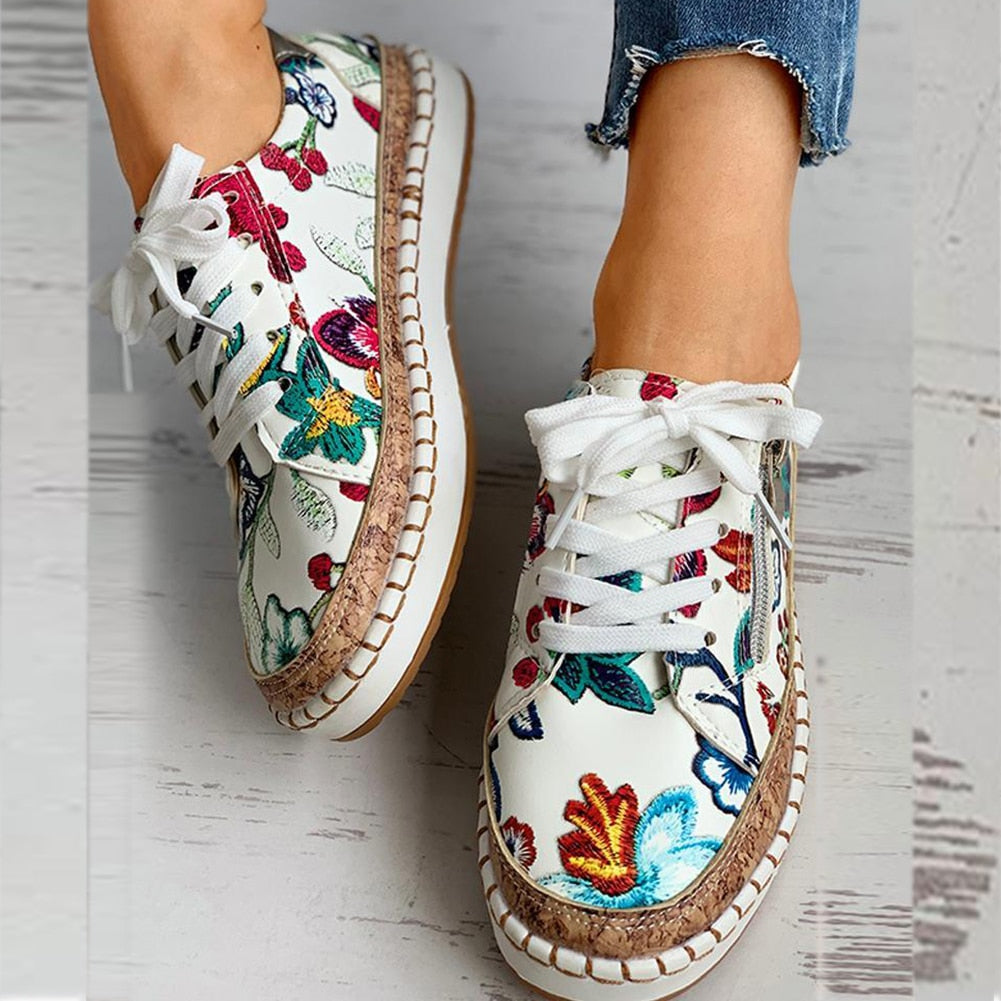 Women's Super Comfortable Sneakers - Tropical
