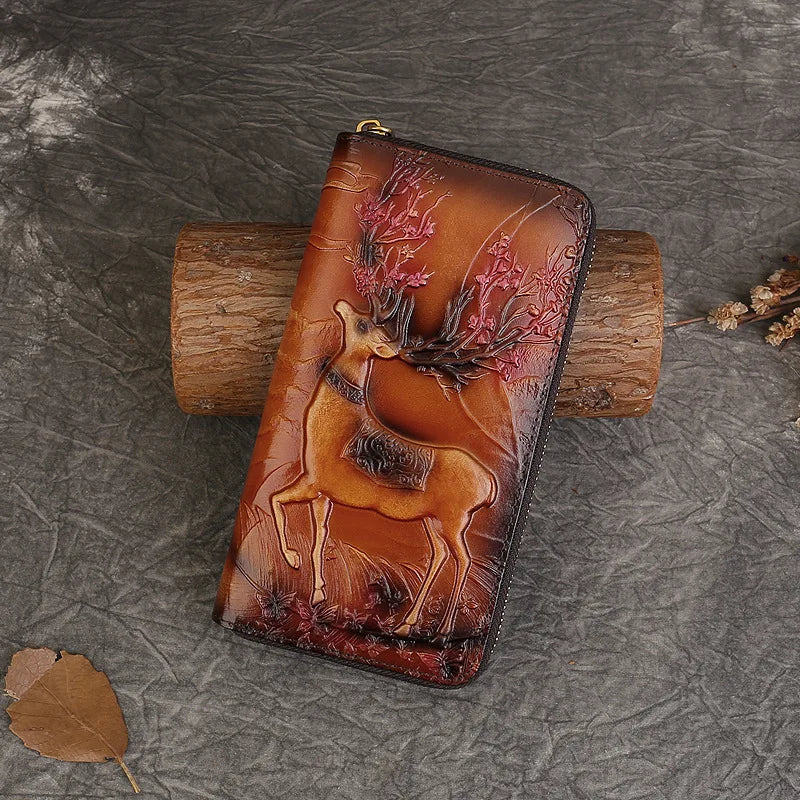 Carteira Atlas Étnica – Em Couro Genuíno