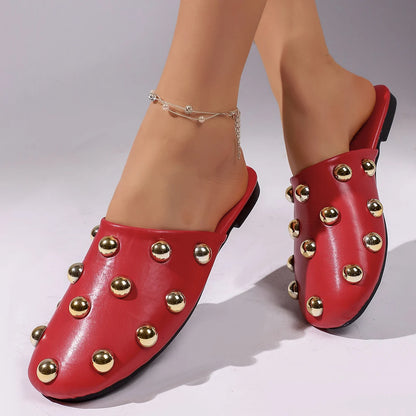 Verona Rivet – Mules Casuais Elegantes