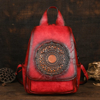 Mochila Geométrica Laura Vintage – Design Elegante de Alta Qualidade