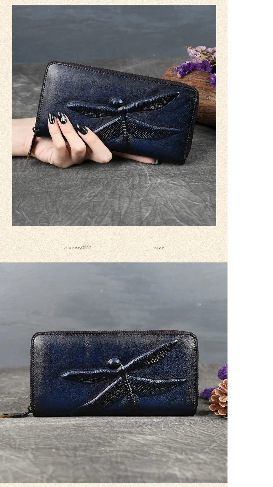 Carteira Aurora Vintage – Em Couro Genuíno de Alta Qualidade