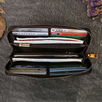 Carteira Gato Luna Vintage – Em Couro Genuíno Premium