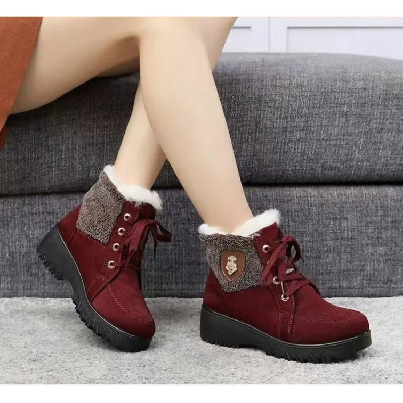 Terenne - Women's Retro Boots with Fleece Lining