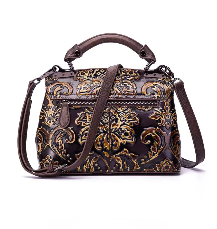 Mala Flap Aurora Vintage – Em Couro Genuíno Premium