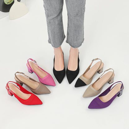Sandrah - Very Elegant and Comfortable Mid-Heel Shoe