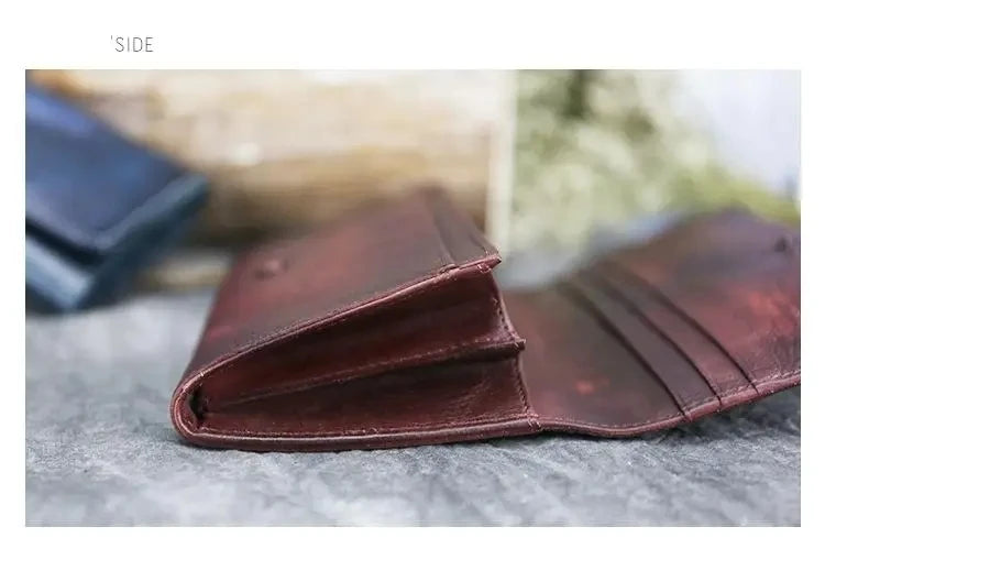 Carteira Aurora Classic Vintage – Em Couro Genuíno Premium