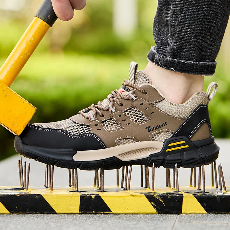 TacticalForce D9076 - Sapato de Trabalho Tático Antiperfuração