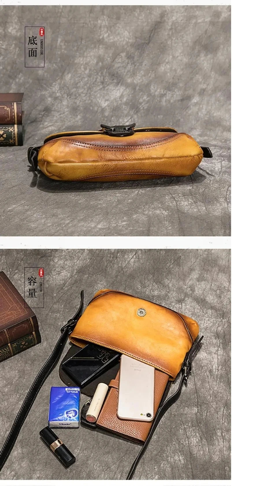 Mala Artística Sofia Vintage – Em Couro Genuíno Premium