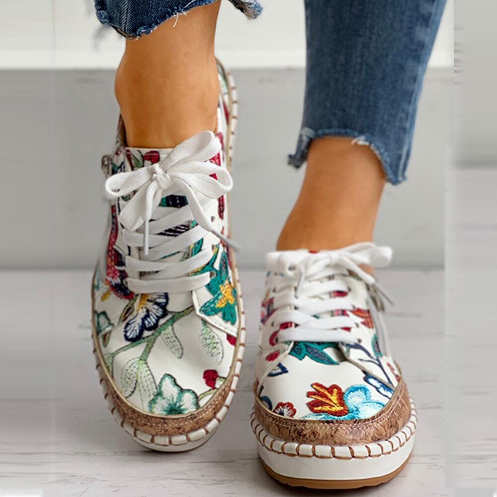 Women's Super Comfortable Sneakers - Tropical