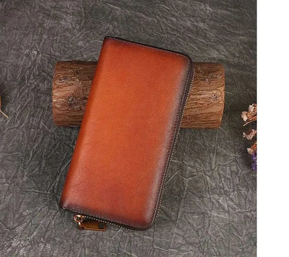 Carteira Gato Luna Vintage – Em Couro Genuíno Premium