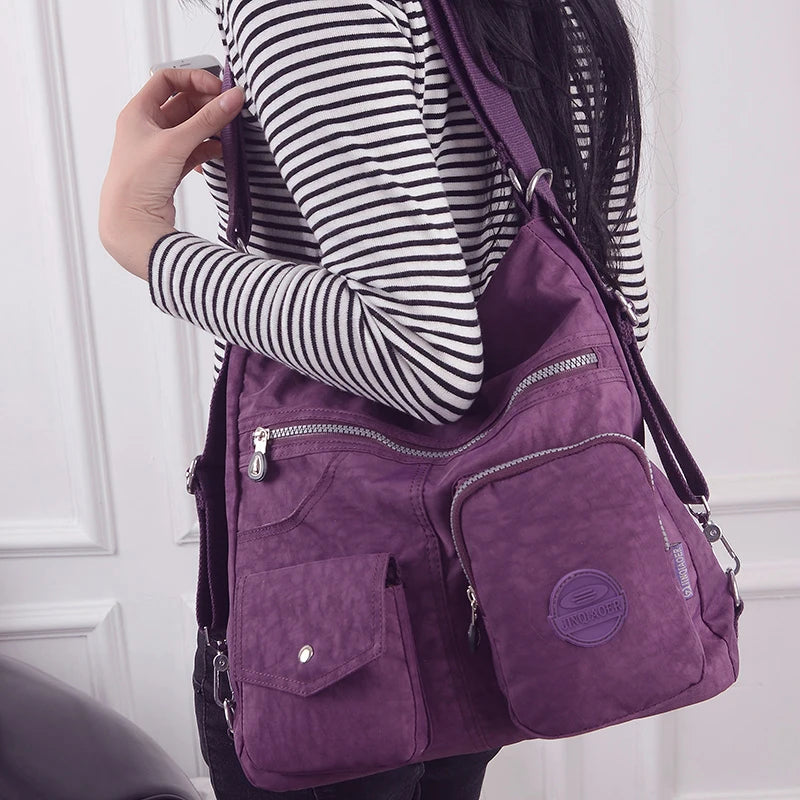 Bolsa Mochila  "LanyFlex 2677" – Nylon Impermeável de Alta Capacidade