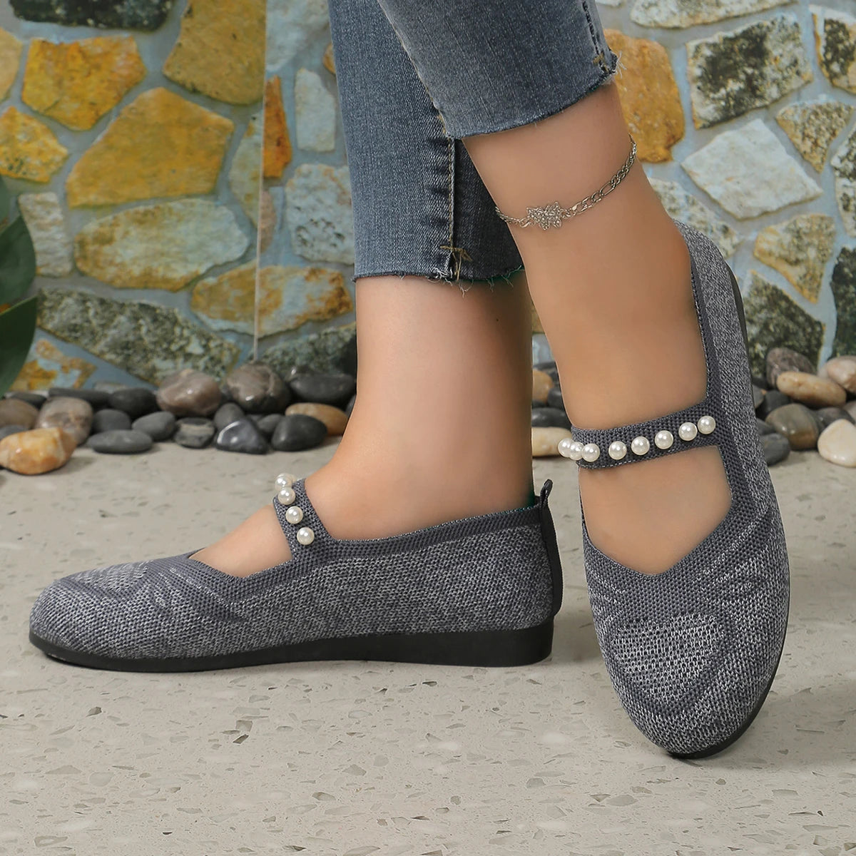 Pearlitta Marie - Ultra-light Breathable Mesh Semi-Orthopedic Shoe