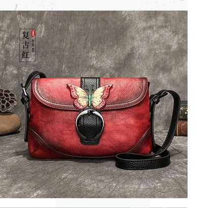 Mala Artística Sofia Vintage – Em Couro Genuíno Premium