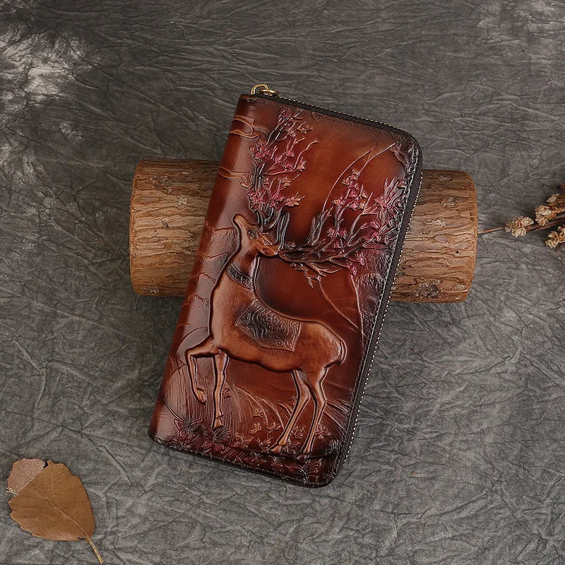 Carteira Atlas Étnica – Em Couro Genuíno