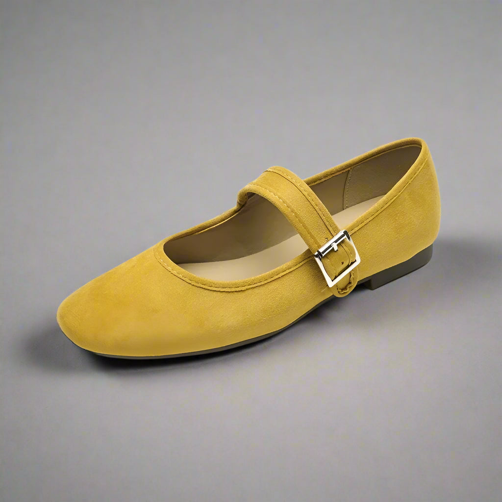 Edana San - Comfortable Flat Shoe (In Suede Leather)