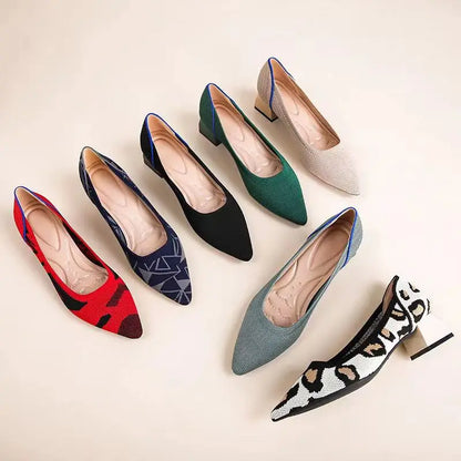 Yulia - Very Elegant and Comfortable Block Heel Shoe