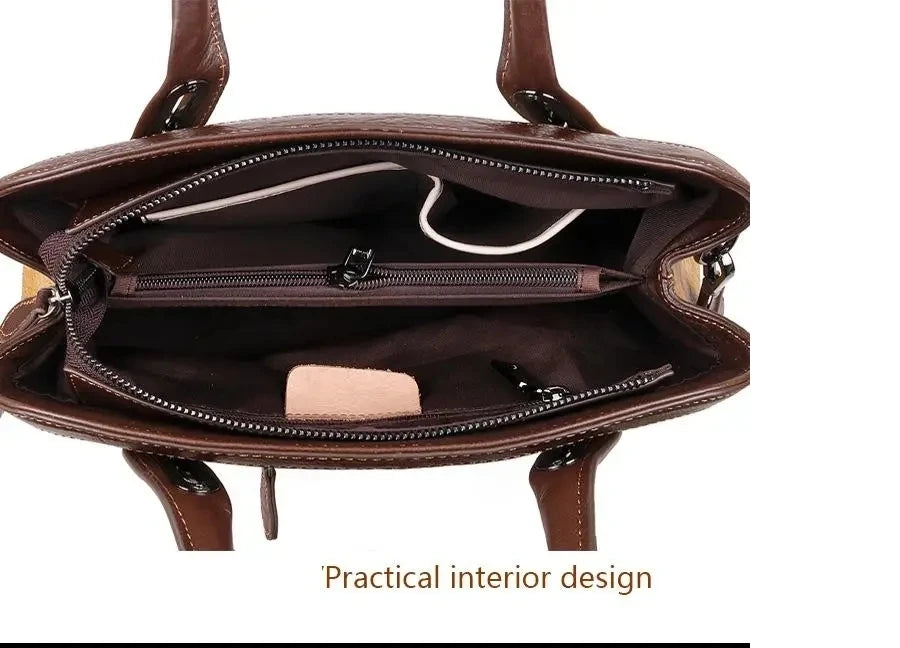 Mala Shell Mariana Vintage – Em Couro Genuíno Premium