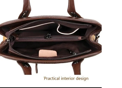 Mala Shell Mariana Vintage – Em Couro Genuíno Premium