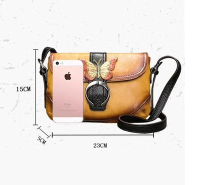 Mala Artística Sofia Vintage – Em Couro Genuíno Premium