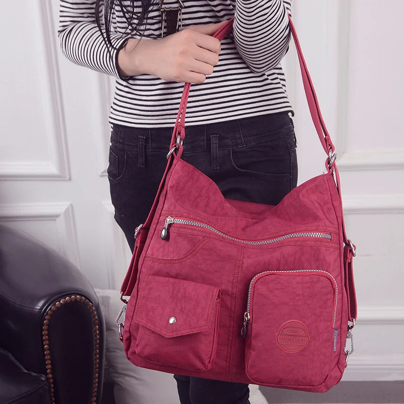 Bolsa Mochila  "LanyFlex 2677" – Nylon Impermeável de Alta Capacidade