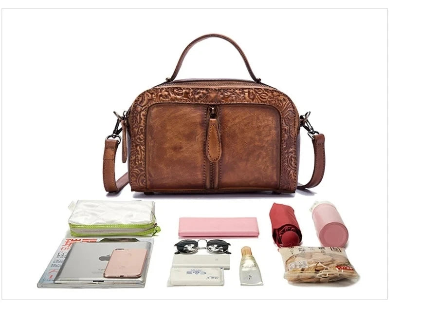 Mala Alba Vintage – Em Couro Genuíno Premium