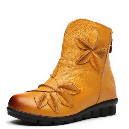 Arouca Flower Boot - Genuine Leather