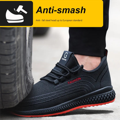 AirShield Pro - Sapato de Segurança Respirável com Biqueira de Aço
