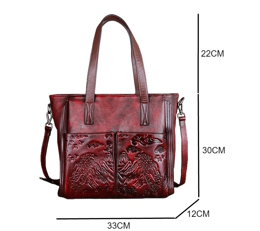 Mala Tote Victoria Vintage – Em Couro Genuíno Premium
