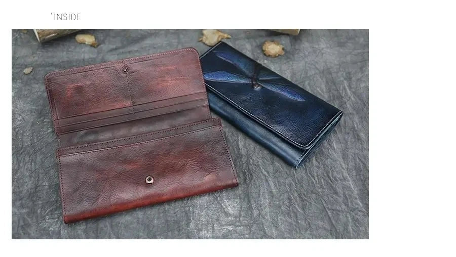 Carteira Aurora Classic Vintage – Em Couro Genuíno Premium