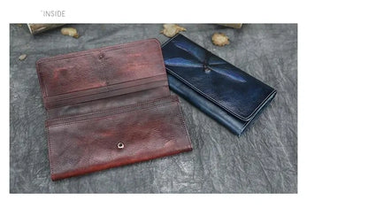 Carteira Aurora Classic Vintage – Em Couro Genuíno Premium