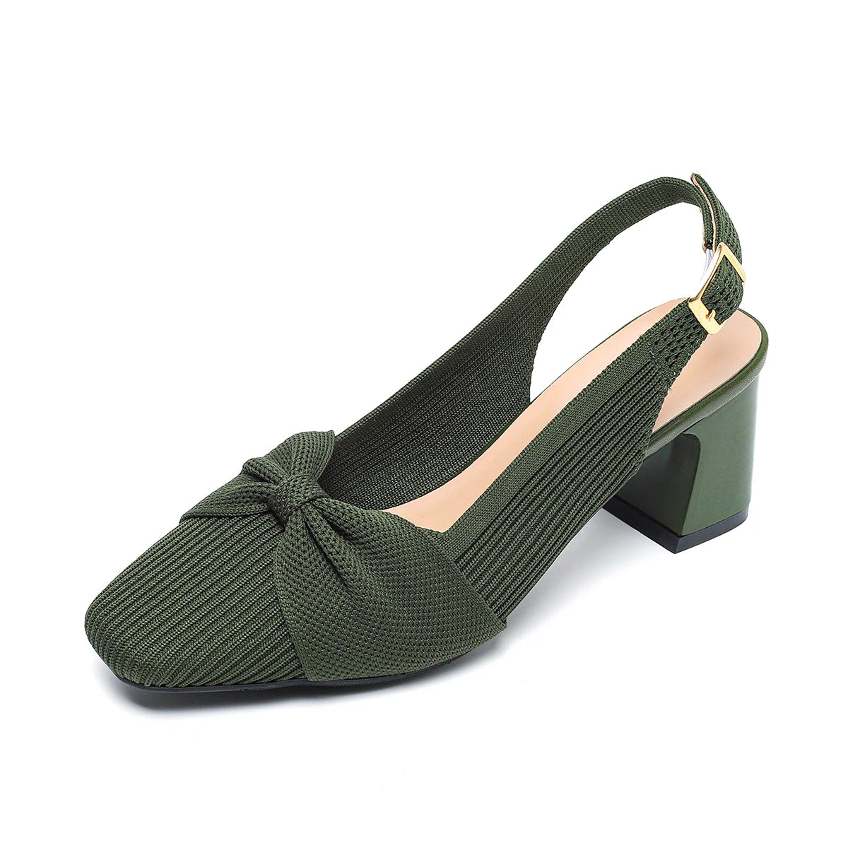Valentina Rouge - Elegant Mid-Heel Slingback Shoe