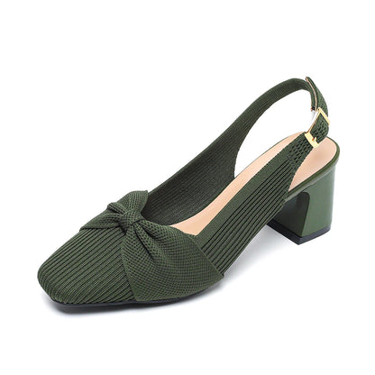 Valentina Rouge - Elegant Mid-Heel Slingback Shoe