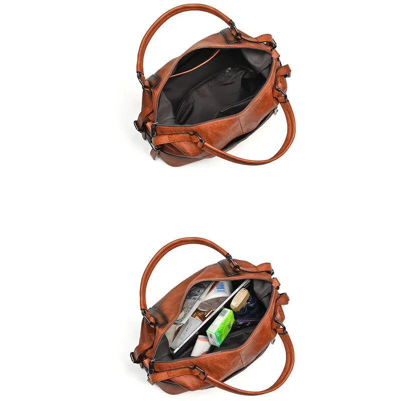 Bolsa Siena Vintage – Tote em Couro Genuíno Premium