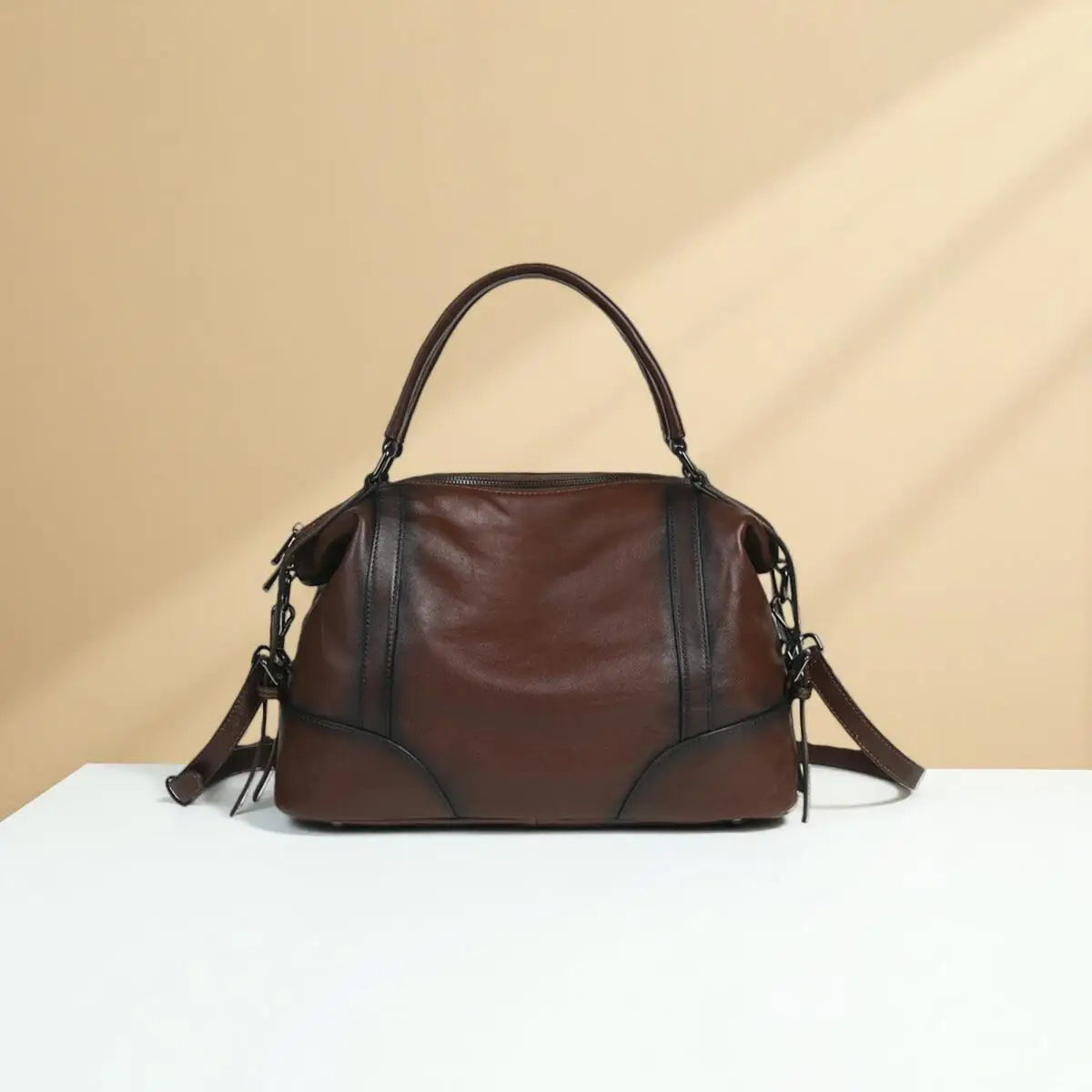 Bolsa Siena Vintage – Tote em Couro Genuíno Premium